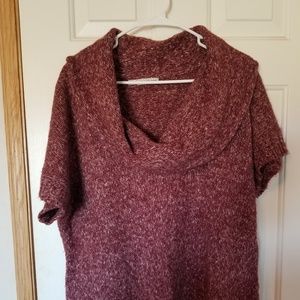 Maurices cowl neck short sleeve sweater 2X